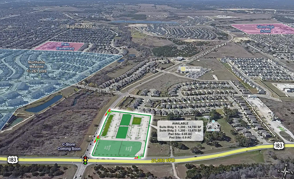 San Gabriel Pkwy & US-183, Leander, TX en venta - Foto del edificio - Imagen 2 de 6