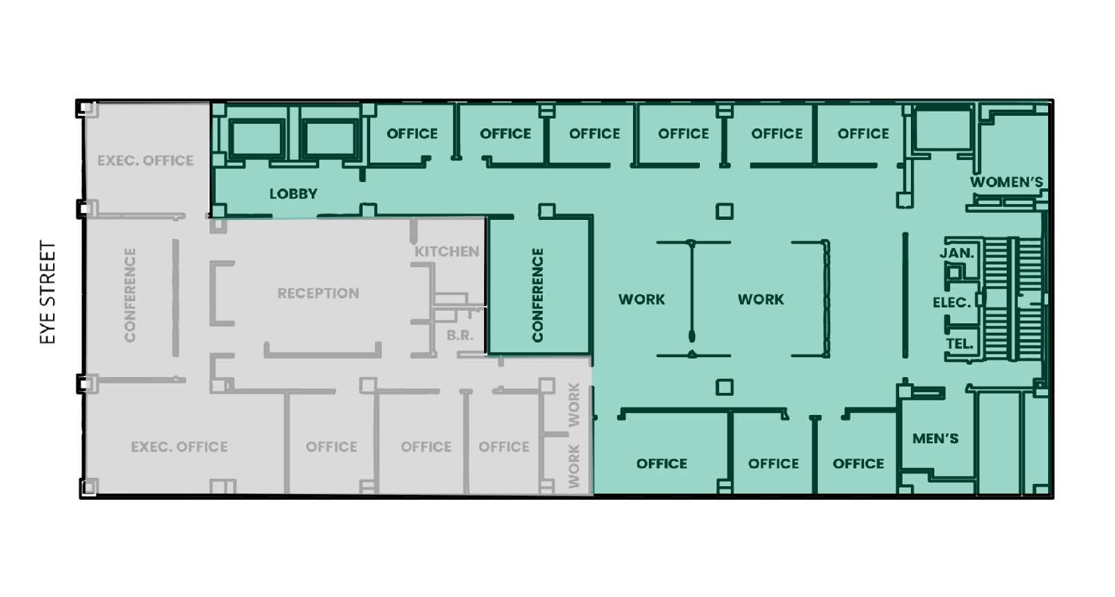 1720 Eye St, Washington, DC en alquiler Plano de la planta- Imagen 1 de 1