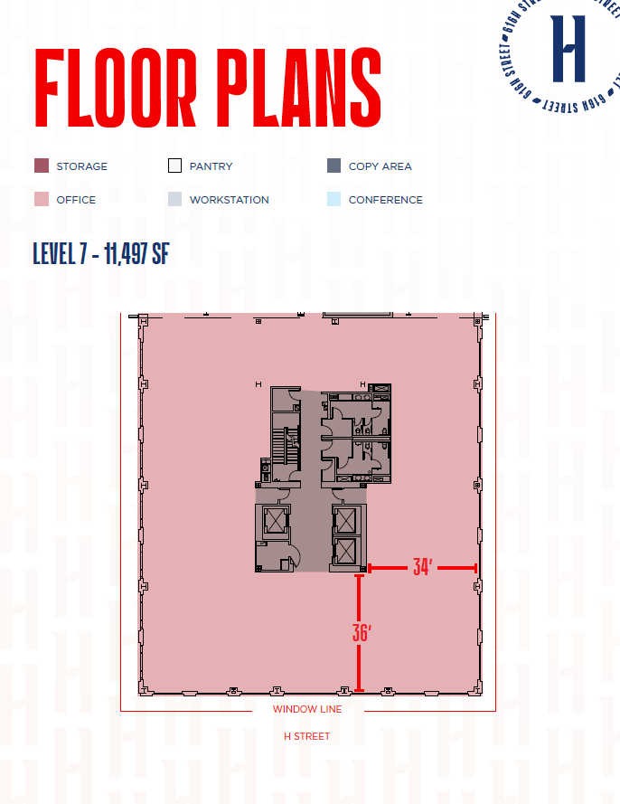 701 7th St NW, Washington, DC en alquiler Plano de la planta- Imagen 1 de 1