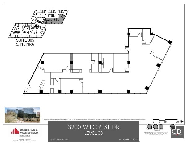 3200 Wilcrest Dr, Houston, TX en alquiler Plano de la planta- Imagen 1 de 1