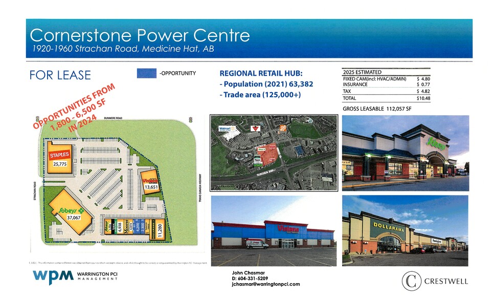 1910-1960 Strachan Rd SE, Medicine Hat, AB en alquiler - Plano del sitio - Imagen 2 de 3