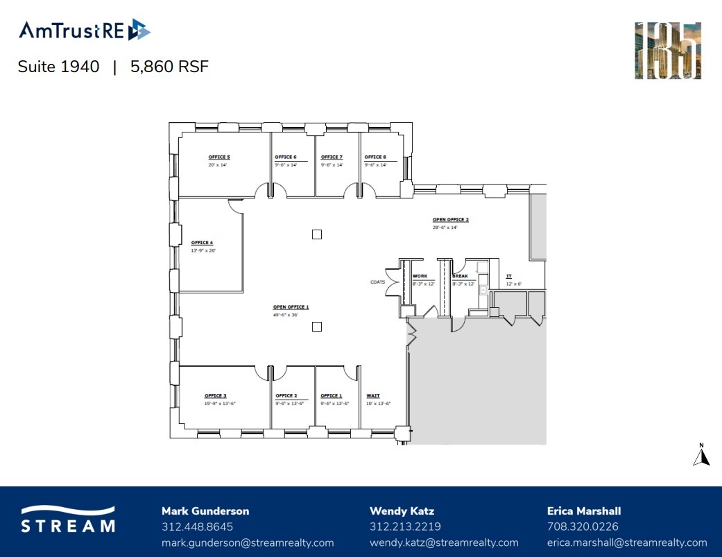 135 S LaSalle St, Chicago, IL en alquiler Plano de la planta- Imagen 1 de 1