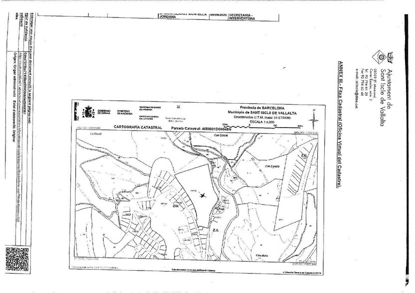 Carrer del Doctor Barri, 46, Sant Iscle de Vallalta, Barcelona en venta - Plano de solar - Imagen 3 de 4