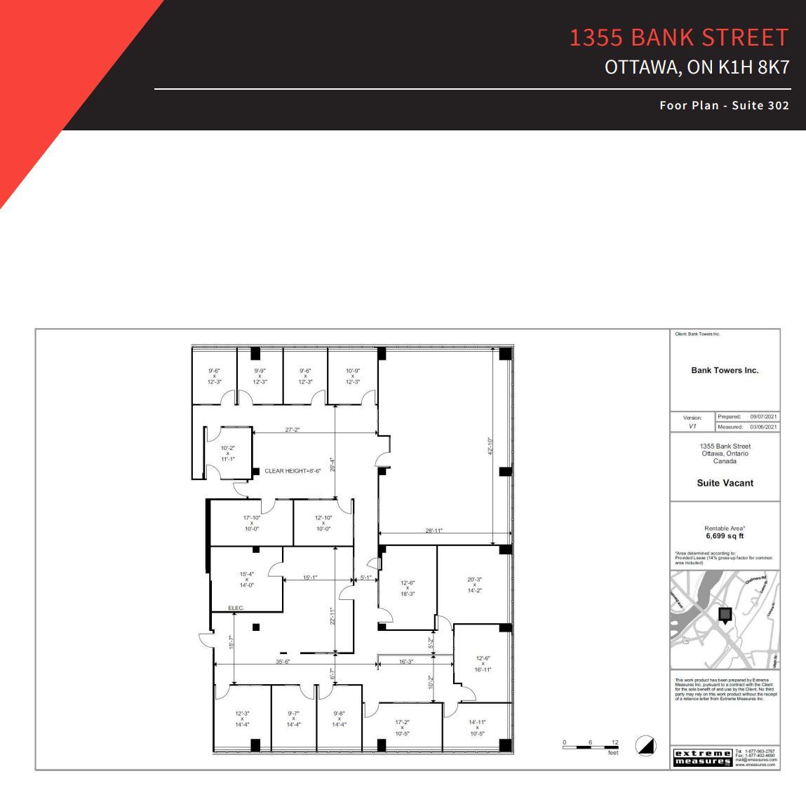 1355 Bank St, Ottawa, ON en alquiler Plano de la planta- Imagen 1 de 1