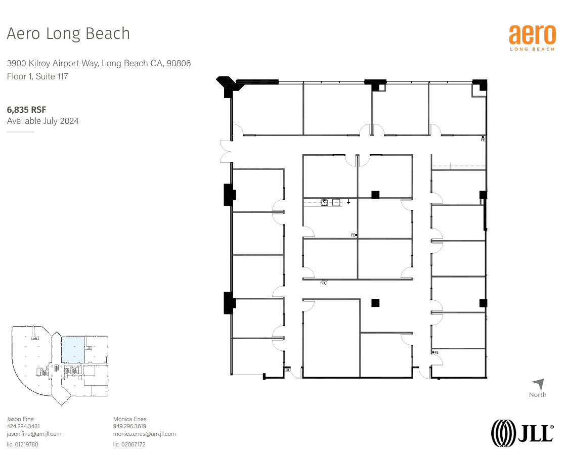 3900 Kilroy Airport Way, Long Beach, CA en alquiler Plano de la planta- Imagen 1 de 1