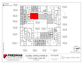 17197 N Laurel Park Dr, Livonia, MI en alquiler Plano de la planta- Imagen 2 de 2