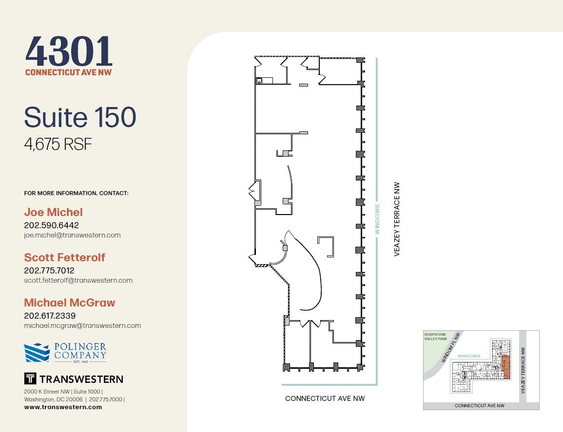 4301 Connecticut Ave NW, Washington, DC en alquiler Plano de la planta- Imagen 1 de 1