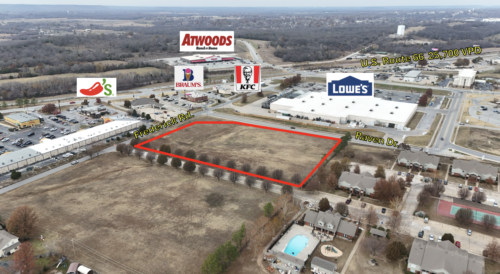 2000 Frederick Rd, Claremore, OK en venta Vista aérea- Imagen 1 de 3