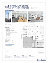 733 Third Ave, New York, NY en alquiler Plano de la planta- Imagen 1 de 6