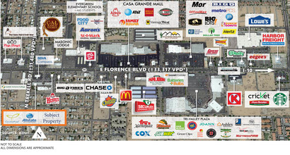 1115 E Florence Blvd, Casa Grande, AZ - VISTA AÉREA  vista de mapa