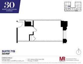 30 N Michigan Ave, Chicago, IL en alquiler Plano de la planta- Imagen 1 de 5