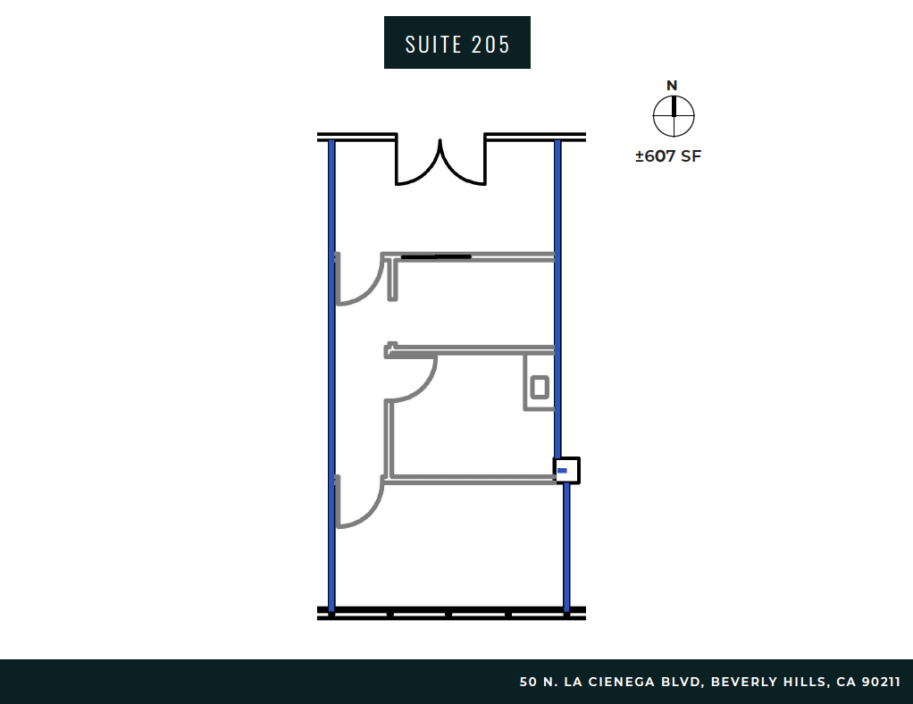 50 N La Cienega Blvd, Beverly Hills, CA en alquiler Plano de la planta- Imagen 1 de 1