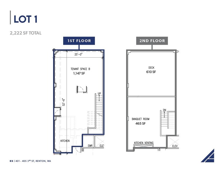 401-405 S 3rd St, Renton, WA en alquiler - Plano de la planta - Imagen 2 de 5