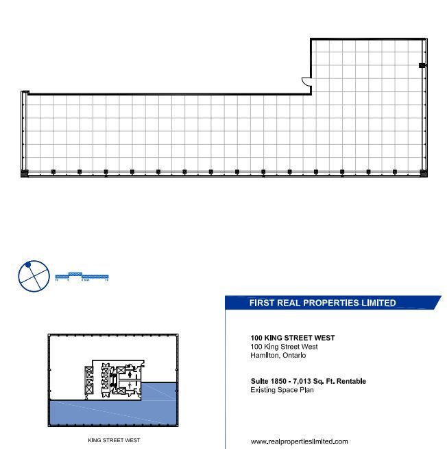 100, 110, and 120 King St W, Hamilton, ON en alquiler Plano de la planta- Imagen 1 de 1