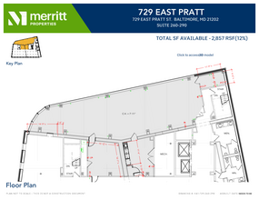 729 E Pratt St, Baltimore, MD en alquiler Plano de la planta- Imagen 1 de 1