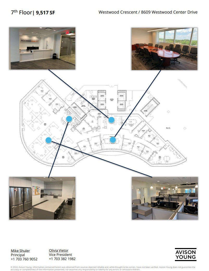 8609 Westwood Center Dr, Vienna, VA en alquiler Plano de la planta- Imagen 1 de 1