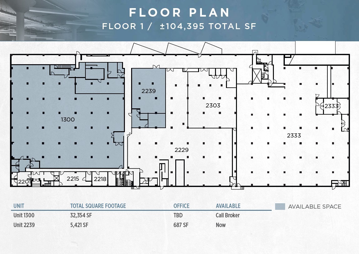 2201 Poplar St, Oakland, CA en alquiler Plano de la planta- Imagen 1 de 1