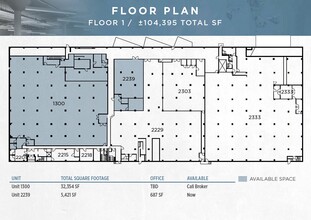 2201 Poplar St, Oakland, CA en alquiler Plano de la planta- Imagen 1 de 1