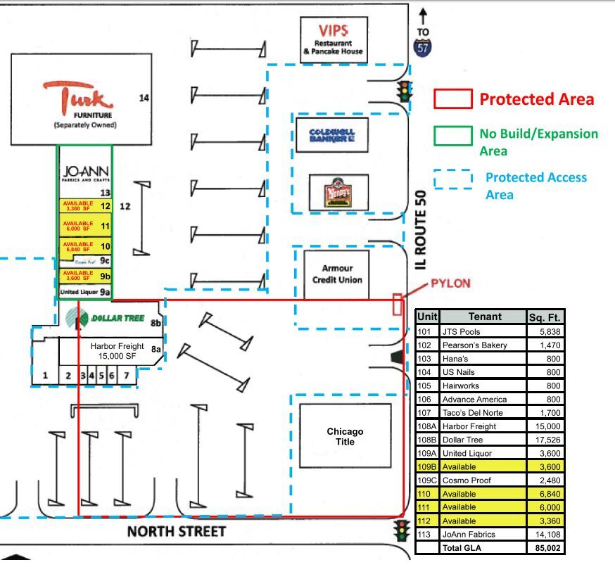 95 Village Sq, Bradley, IL en alquiler Plano del sitio- Imagen 1 de 1