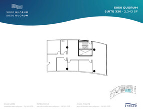 5050 Quorum Dr, Dallas, TX en alquiler Plano de la planta- Imagen 1 de 1