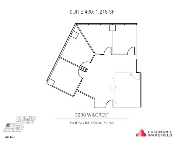 3200 Wilcrest Dr, Houston, TX en alquiler Plano de la planta- Imagen 1 de 1