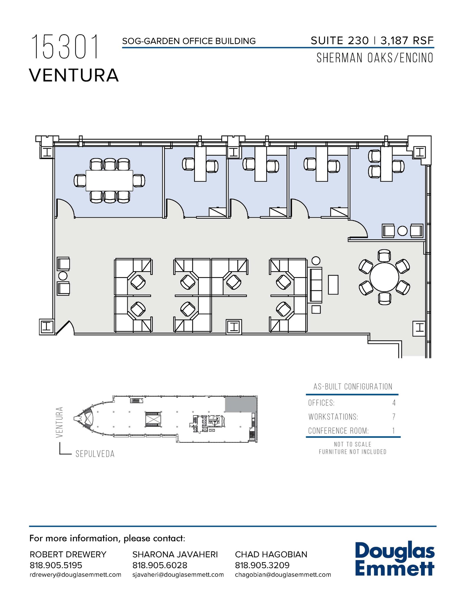 15301 Ventura Blvd, Sherman Oaks, CA en alquiler Plano de la planta- Imagen 1 de 1