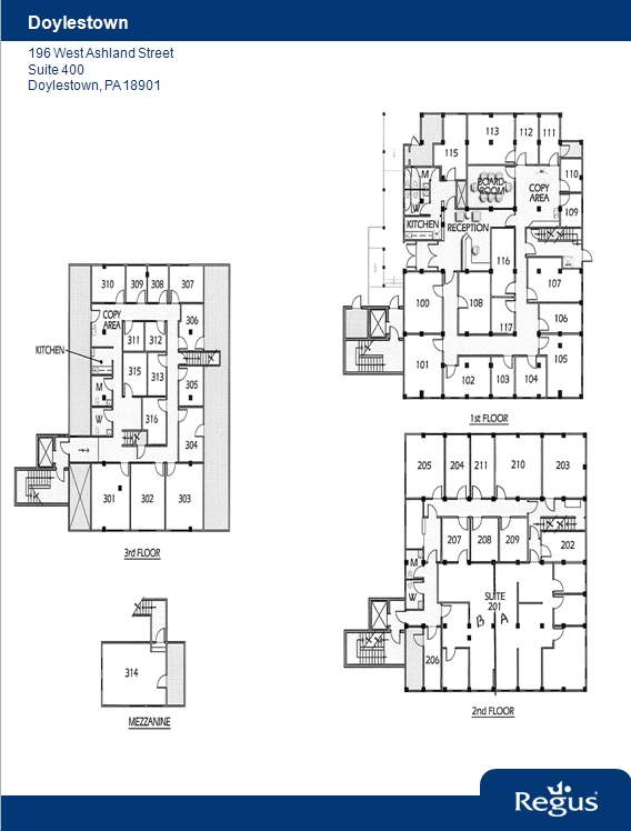 196 W Ashland St, Doylestown, PA en alquiler Plano de la planta- Imagen 1 de 1