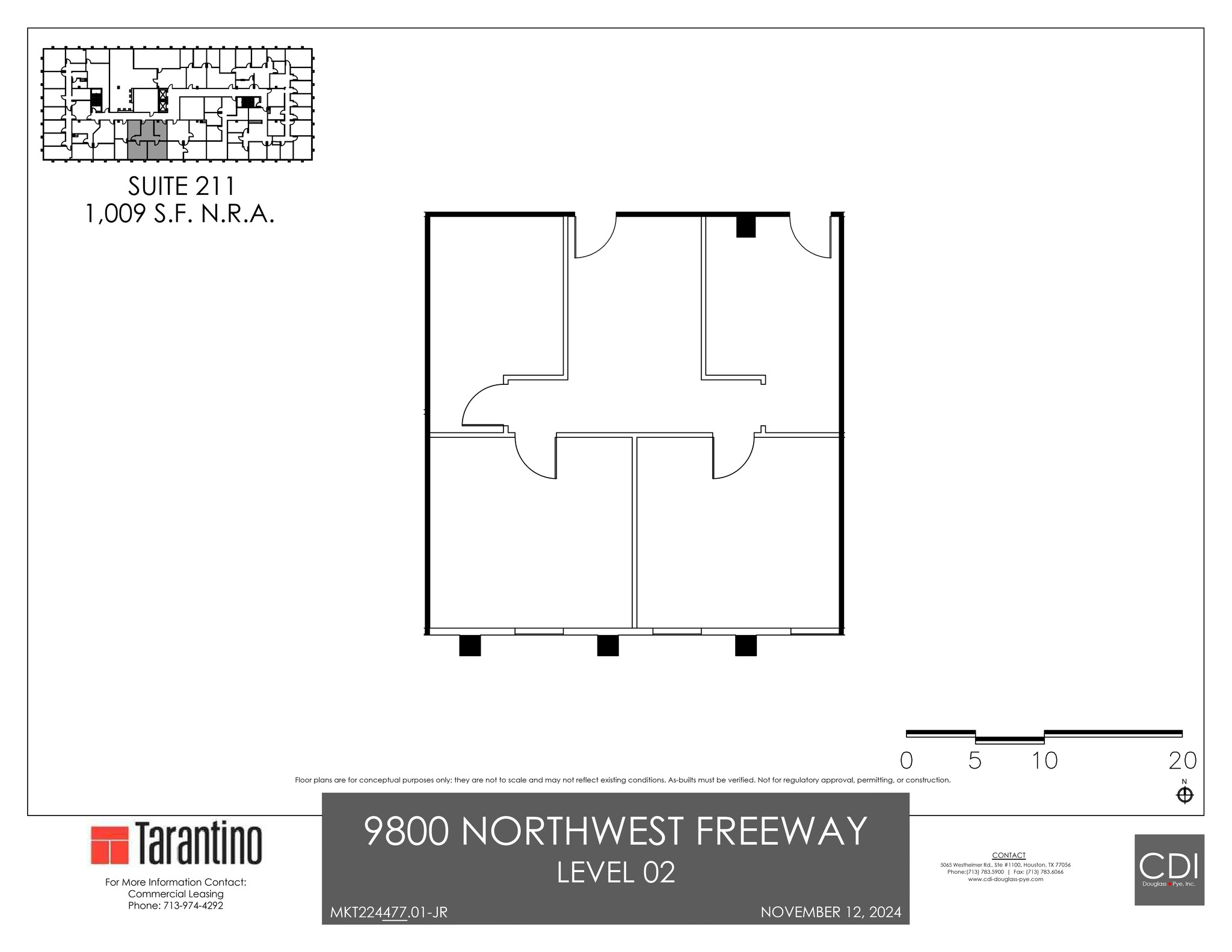 9800 Northwest Fwy, Houston, TX en alquiler Plano del sitio- Imagen 1 de 1