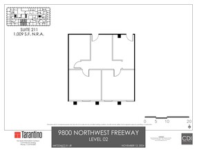 9800 Northwest Fwy, Houston, TX en alquiler Plano del sitio- Imagen 1 de 1