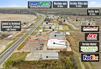 2214 EE Wallace Blvd N, Ferriday, LA - VISTA AÉREA  vista de mapa