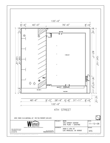 3456 E 4th St, Los Angeles, CA en alquiler - Plano del sitio - Imagen 1 de 2