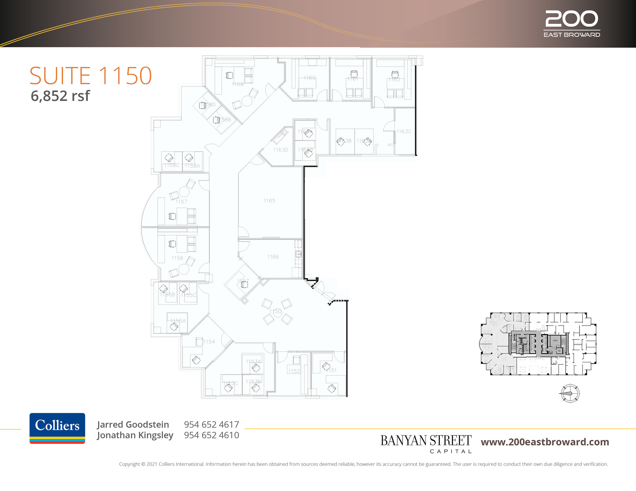 200 E Broward Blvd, Fort Lauderdale, FL en alquiler Plano de la planta- Imagen 1 de 2