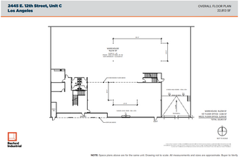 2445-2460 E 12th St, Los Angeles, CA en alquiler Plano de la planta- Imagen 2 de 2