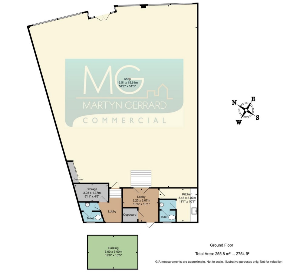 141-143 High St, Barnet, LND EN5 5UZ - Unidad 3-5 Wellin - - Plano de la planta - Image 1 of 6