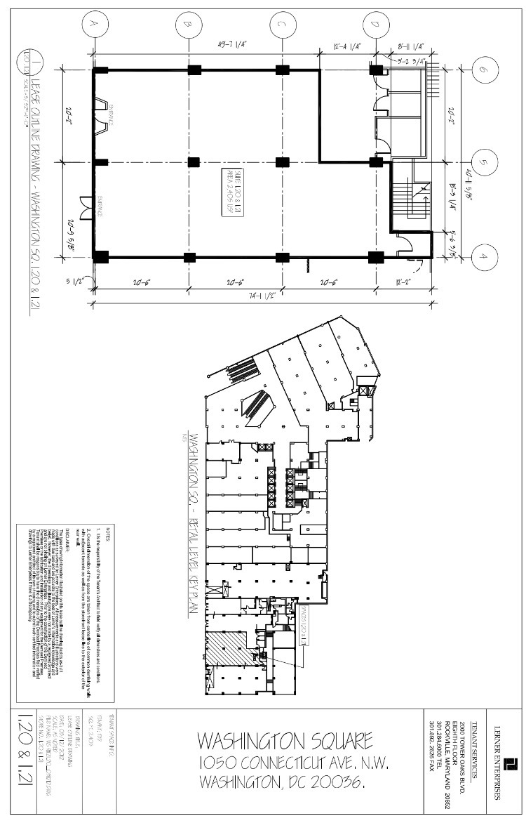 1050 Connecticut Ave NW, Washington, DC en alquiler Plano de la planta- Imagen 1 de 1