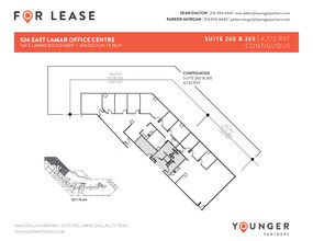 524 E Lamar Blvd, Arlington, TX en alquiler Plano de la planta- Imagen 2 de 2