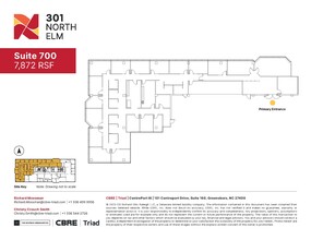 301 N Elm St, Greensboro, NC en alquiler Plano de la planta- Imagen 1 de 1