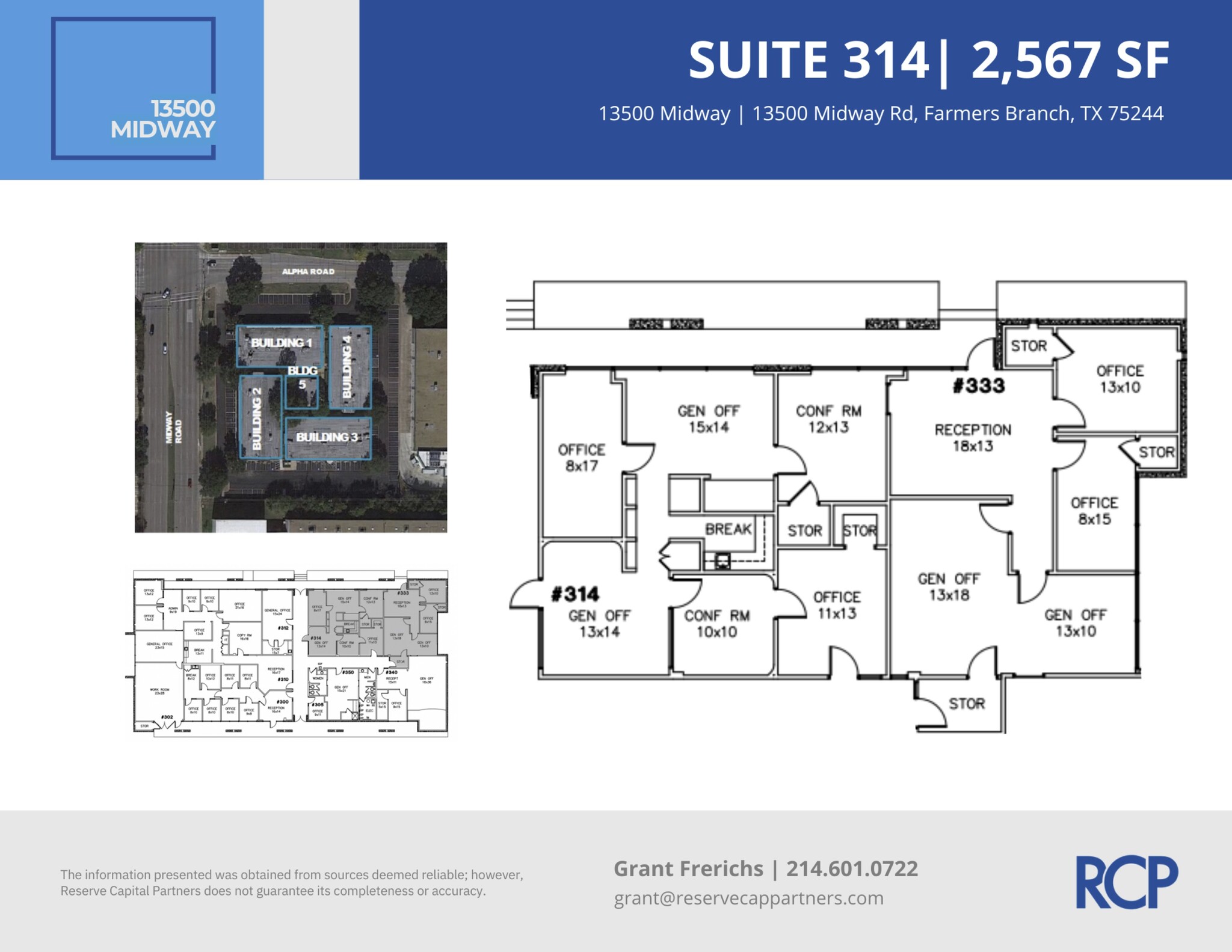 13500 Midway Rd, Farmers Branch, TX en alquiler Plano de la planta- Imagen 1 de 1