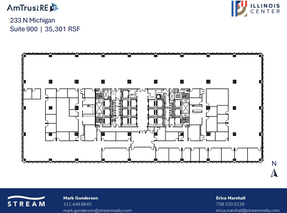 233 N Michigan Ave, Chicago, IL en alquiler Plano de la planta- Imagen 1 de 1