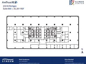 233 N Michigan Ave, Chicago, IL en alquiler Plano de la planta- Imagen 1 de 1