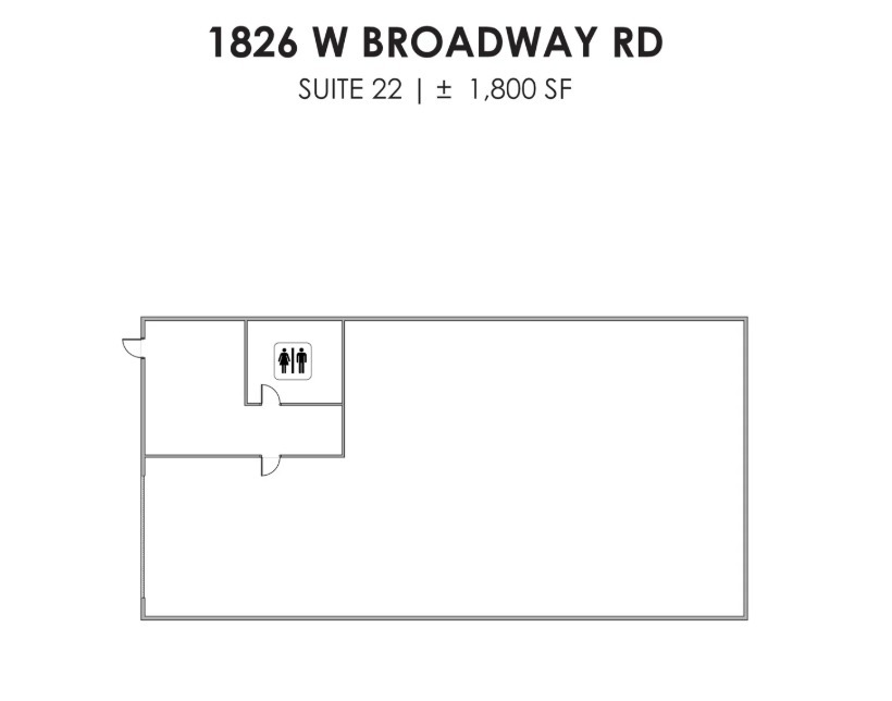 1826 W Broadway Rd, Mesa, AZ en alquiler Plano de la planta- Imagen 1 de 1