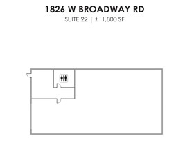 1826 W Broadway Rd, Mesa, AZ en alquiler Plano de la planta- Imagen 1 de 1