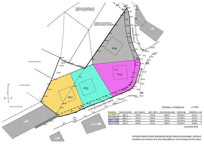 Terreno en Arteixo, La Coruna en venta - Plano de la planta - Imagen 3 de 7