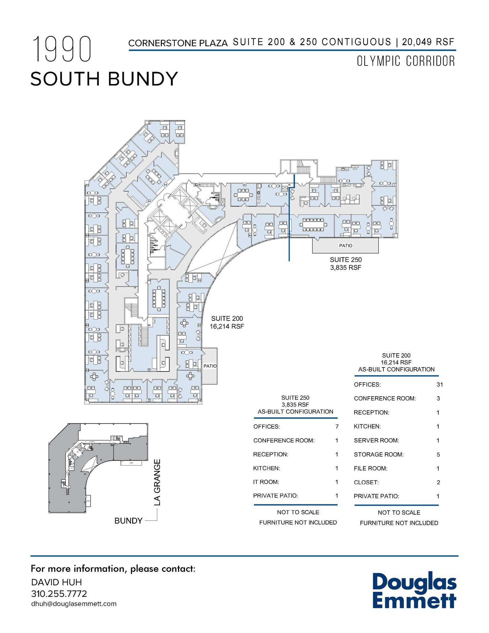 1990 S Bundy Dr, Los Angeles, CA en alquiler Plano de la planta- Imagen 1 de 2