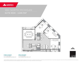 980 N Michigan Ave, Chicago, IL en alquiler Plano de la planta- Imagen 1 de 1