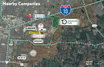 10 East Industrial Park, Converse, TX - VISTA AÉREA  vista de mapa