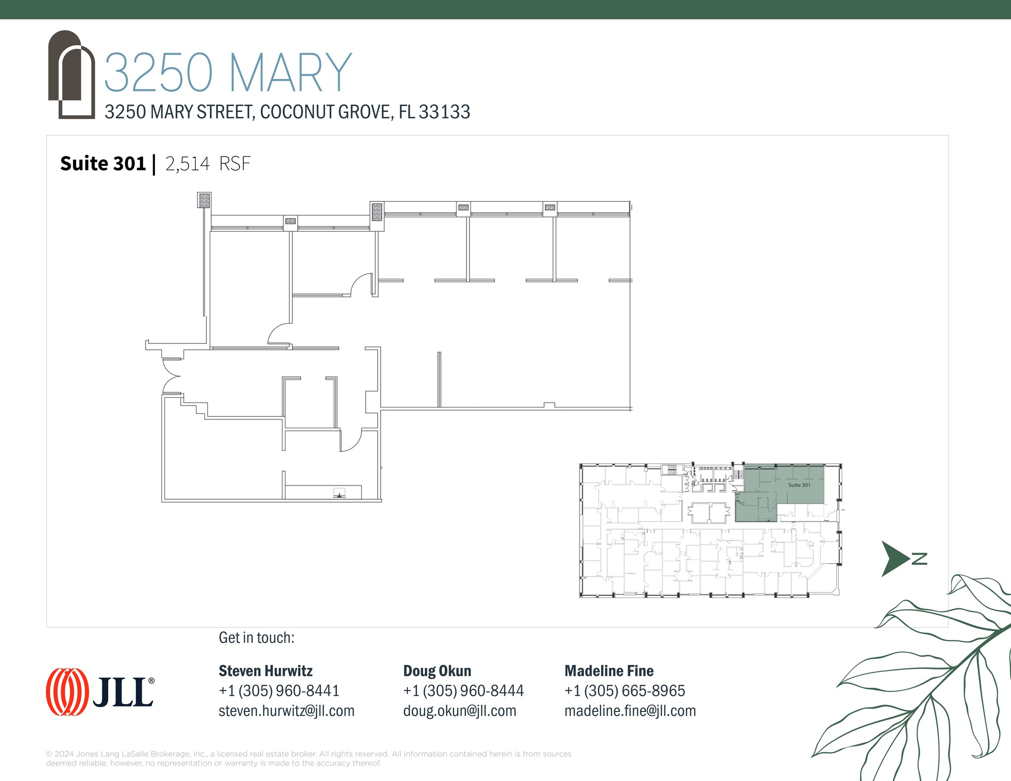 3250 Mary St, Coconut Grove, FL en alquiler Plano del sitio- Imagen 1 de 1