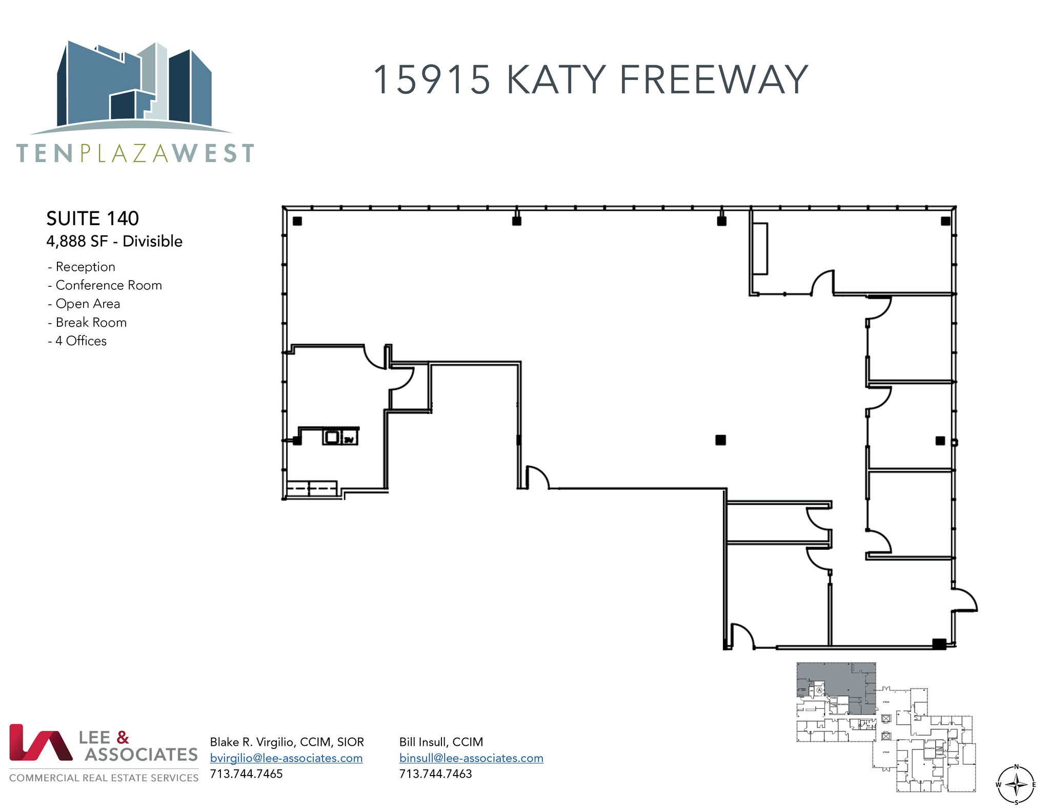 15915 Katy Fwy, Houston, TX en alquiler Plano de la planta- Imagen 1 de 1