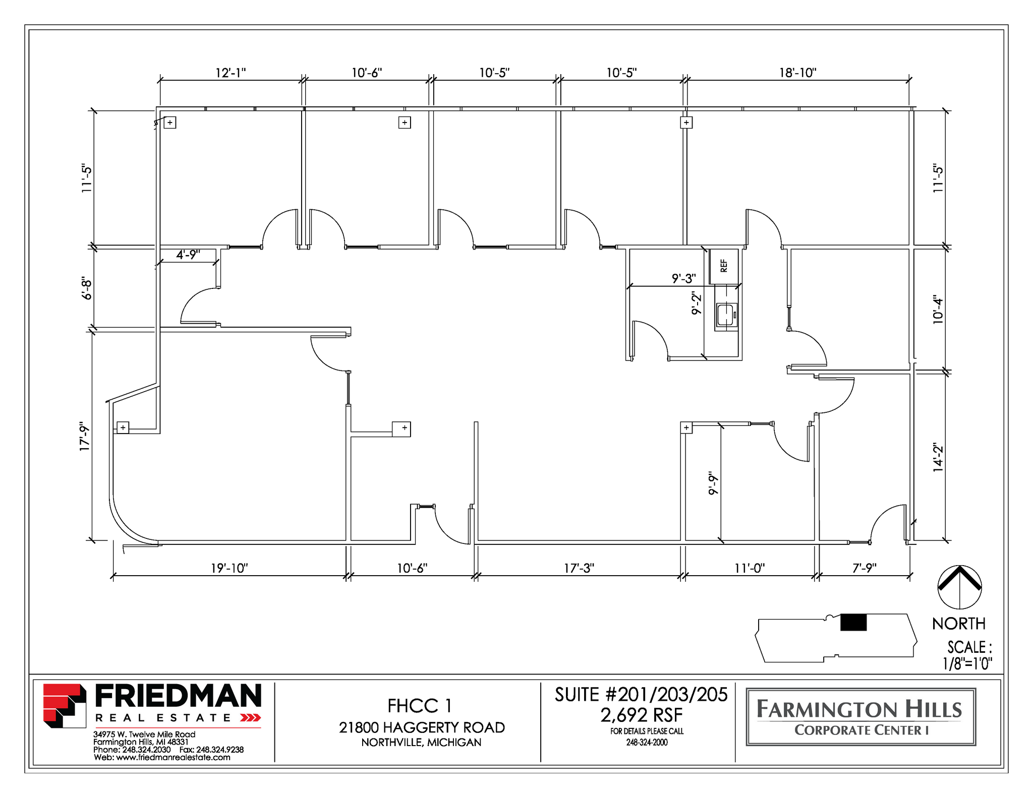 21800 Haggerty Rd, Northville, MI en alquiler Plano de la planta- Imagen 1 de 2