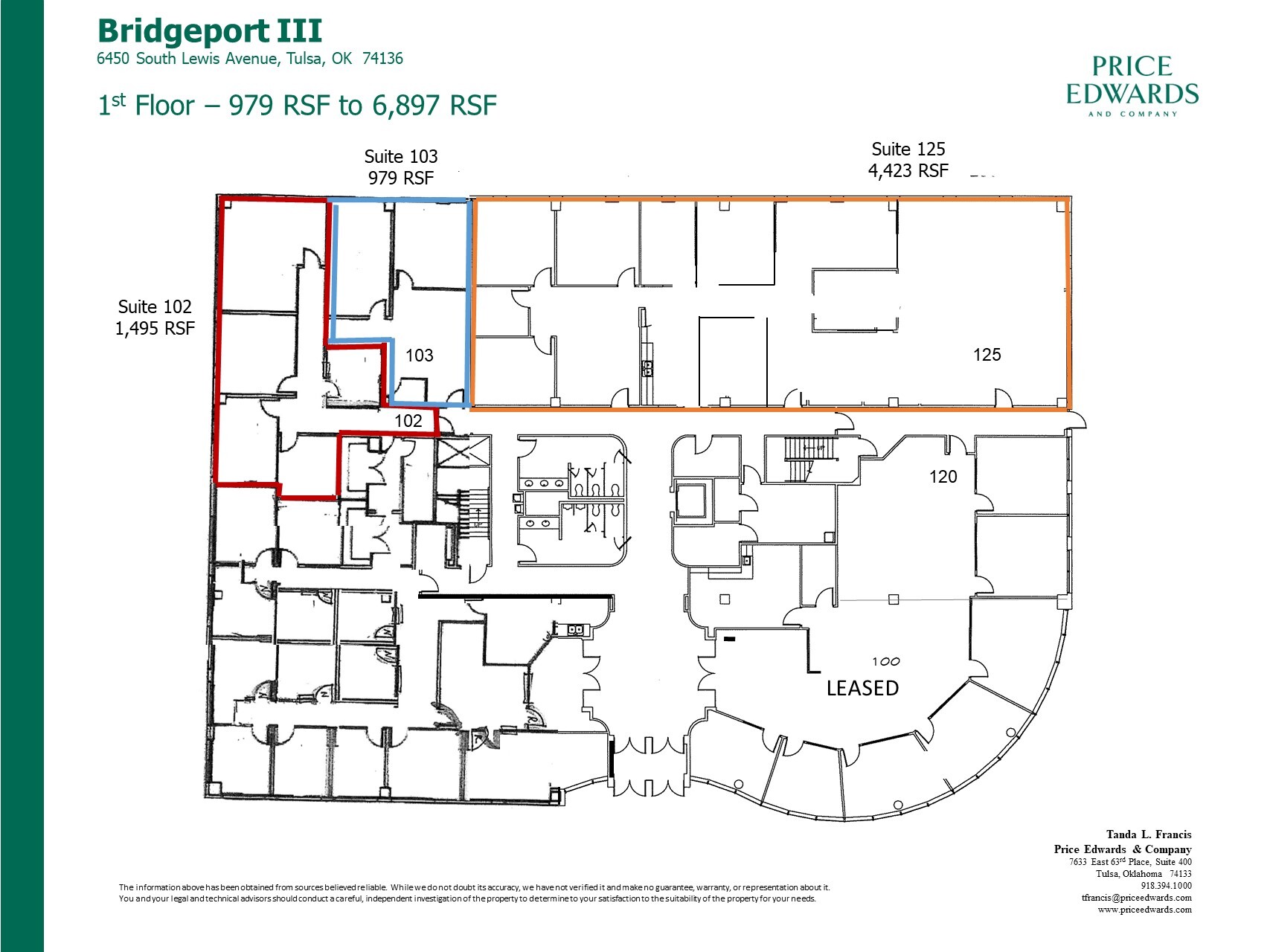 6450 S Lewis Ave, Tulsa, OK en alquiler Plano de la planta- Imagen 1 de 1